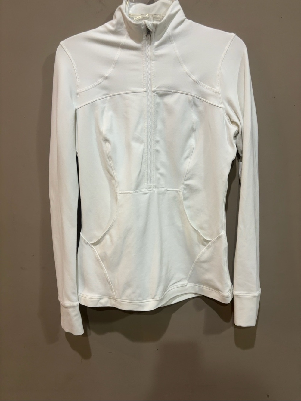 Lululemon Define Jacket White Full Zip Thumbholes Women’s Size 8 Luon